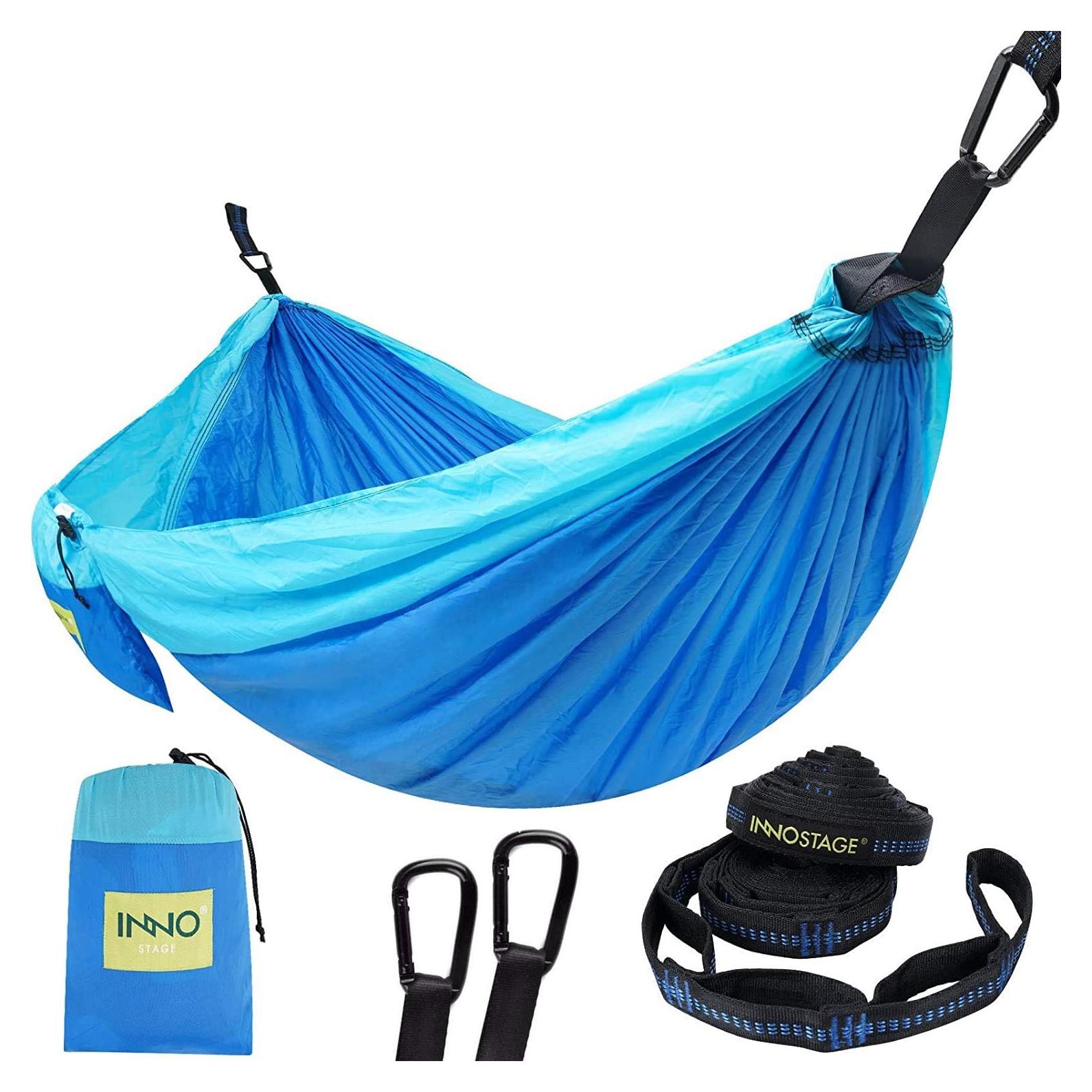 Hamaca de Camping Doble Inno Stage - Nylon 210T Azul