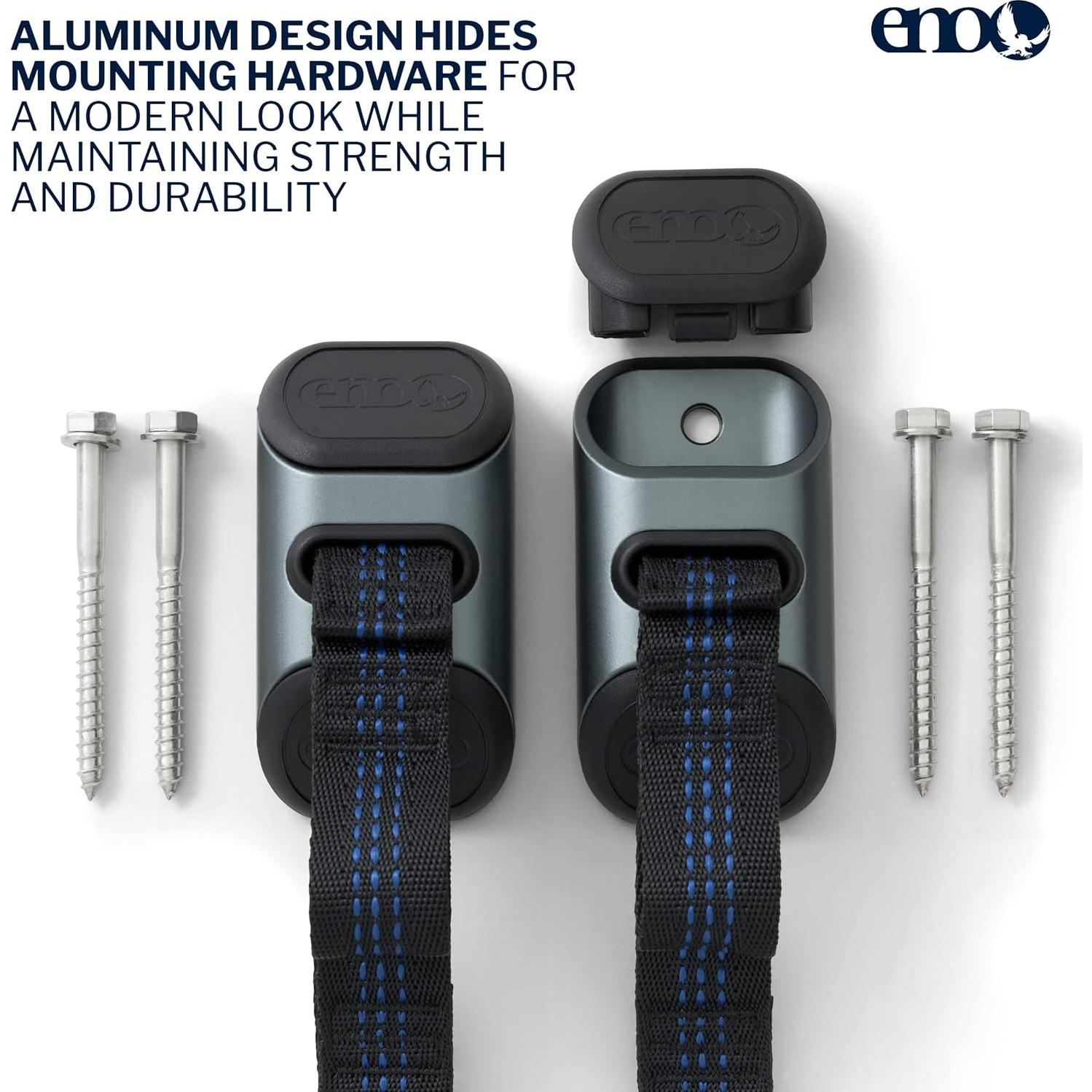 Kit de Colgado de Hamaca Deluxe ENO - Carbón - Soporta 113.4 kg