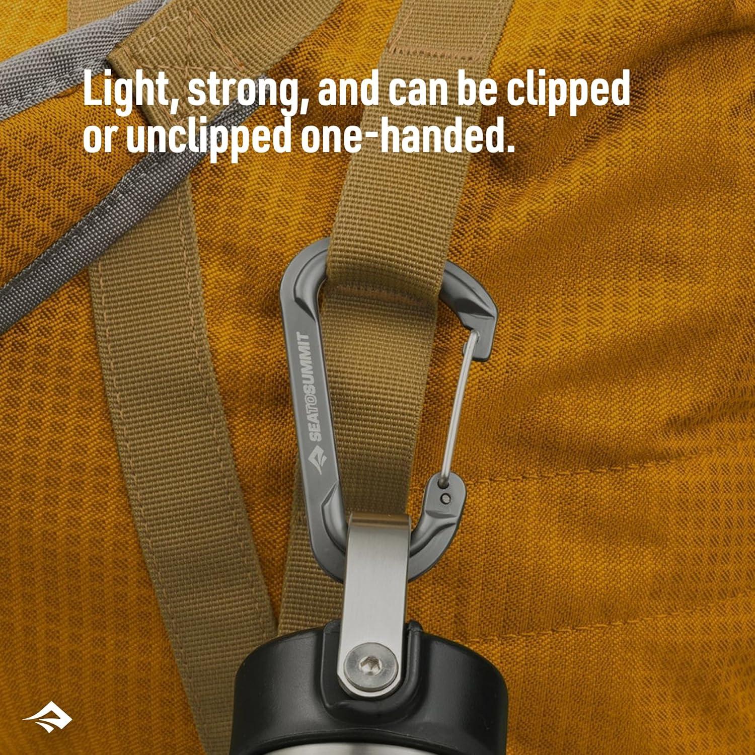 Carabiners Grandes Sea to Summit 4-Pack Aluminio Gris