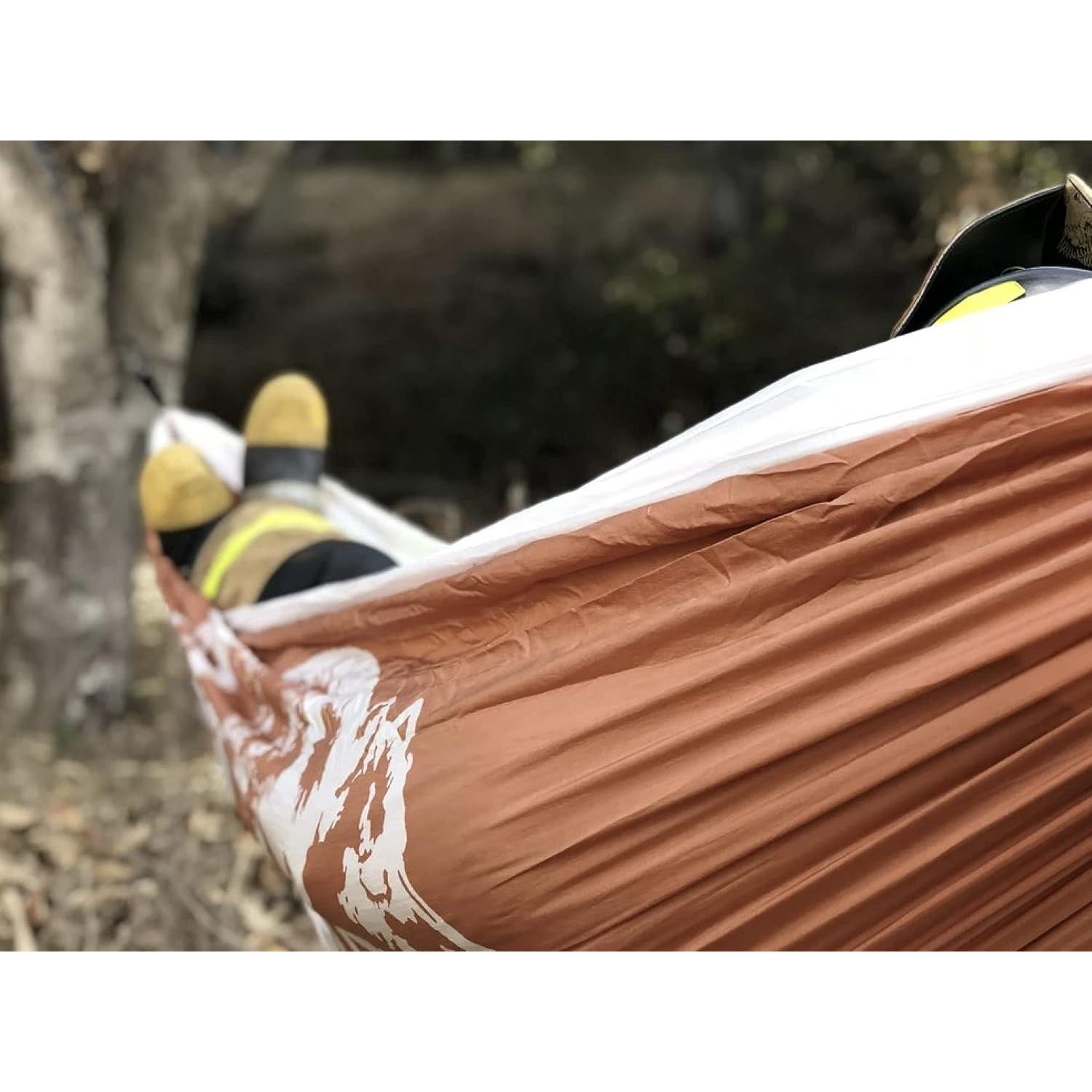 Hamaca Doble Rincon Outdoor 284x188cm Naranja Durazno