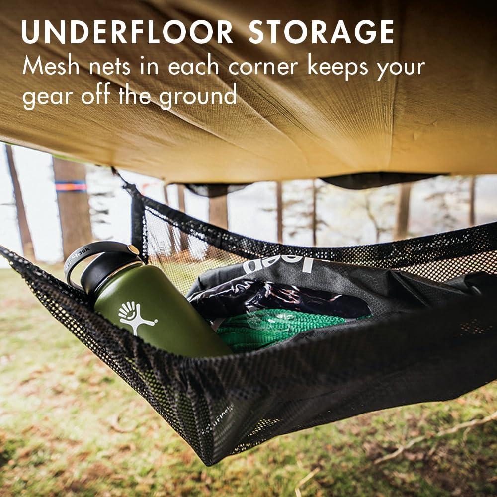 Hamaca Gigante Tentsile Trillium XL para 6 Personas, Malla Negra