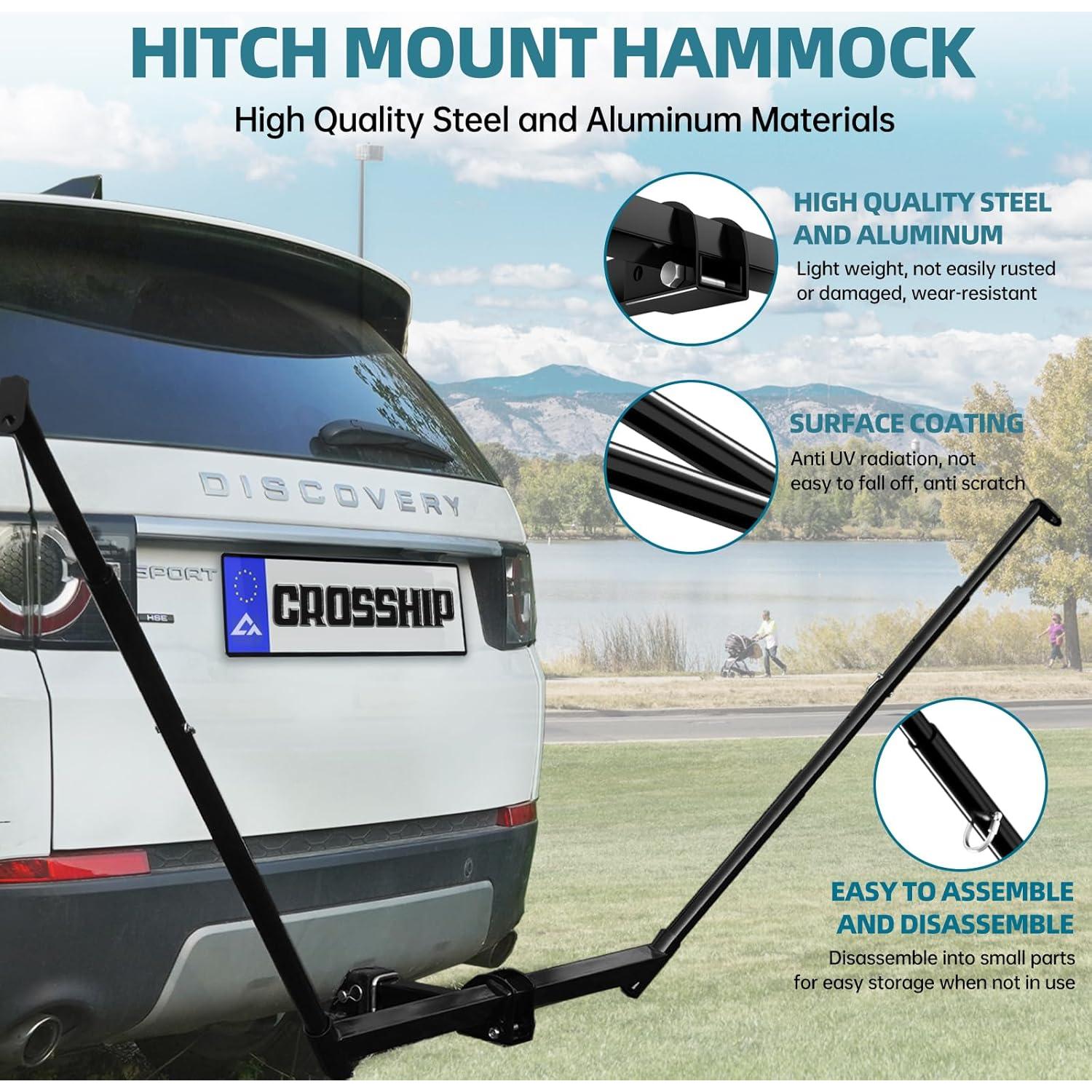 Soporte de Hamaca CROSSHIP con Hamaca de Nylon 159kg