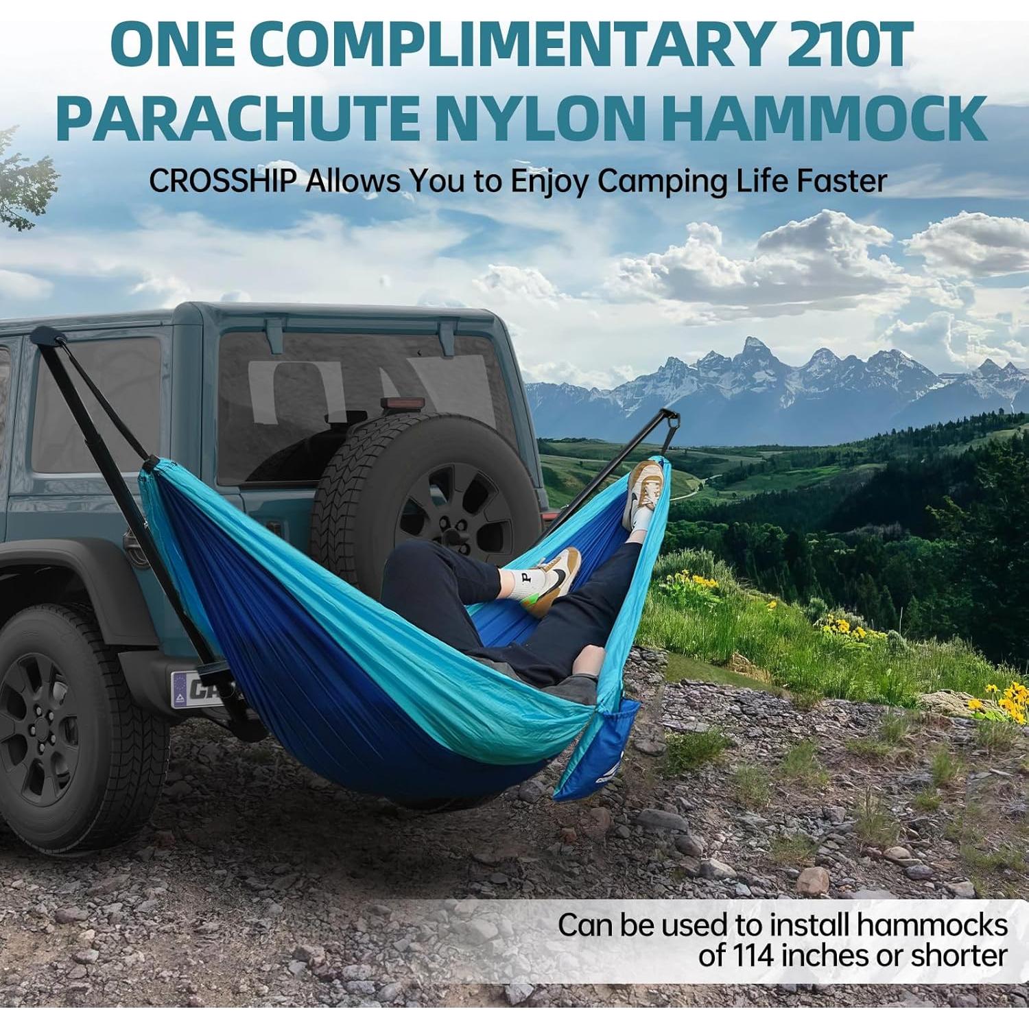 Soporte de Hamaca CROSSHIP con Hamaca de Nylon 159kg