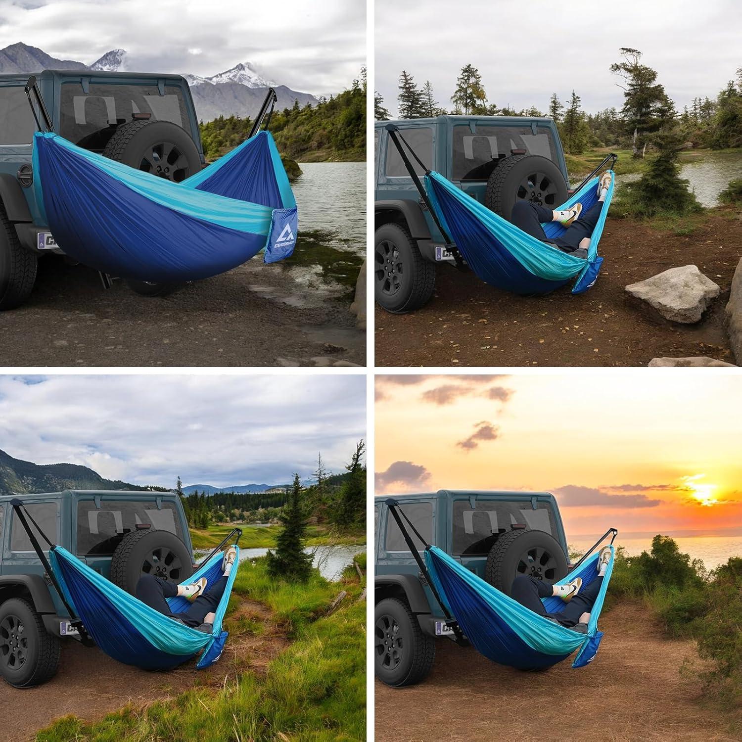 Soporte de Hamaca CROSSHIP con Hamaca de Nylon 159kg