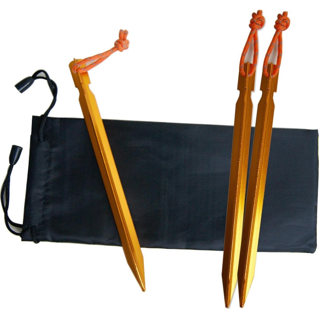 Paquete de 12 Estacas de Aluminio 7075 All One Tech para Camping