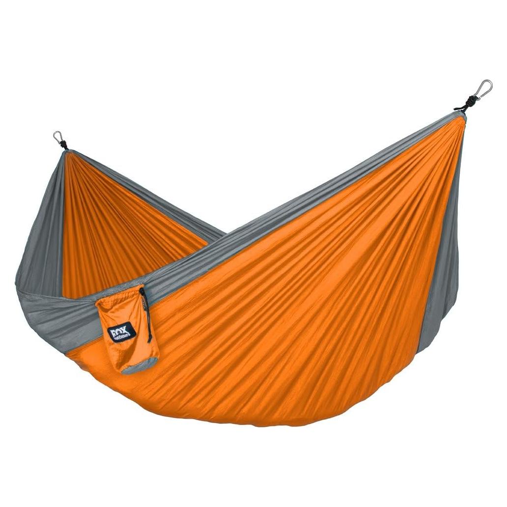 Hamaca de Camping Fox Outfitters Individual Nylon 181 kg Gris/Naranja