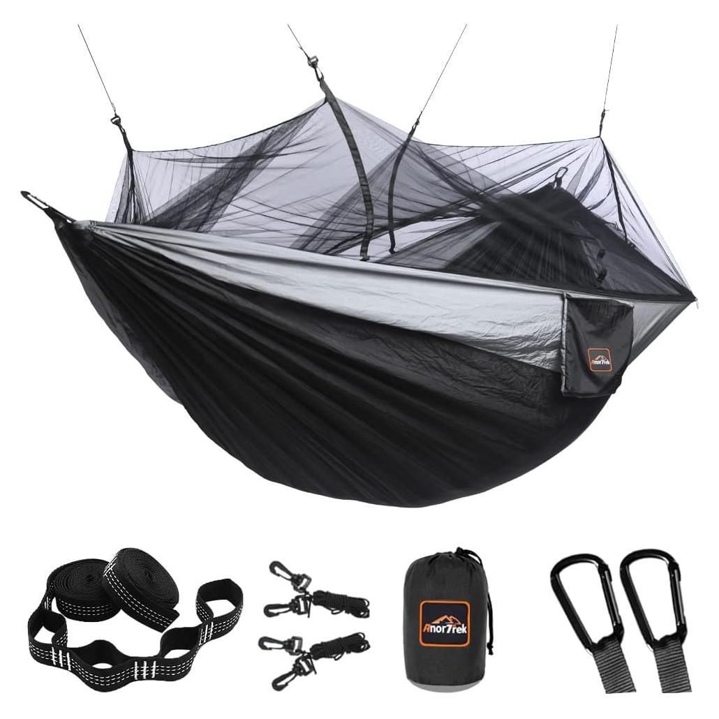Hamaca de Camping AnorTrek ON-AT-010 con Red Antimosquitos