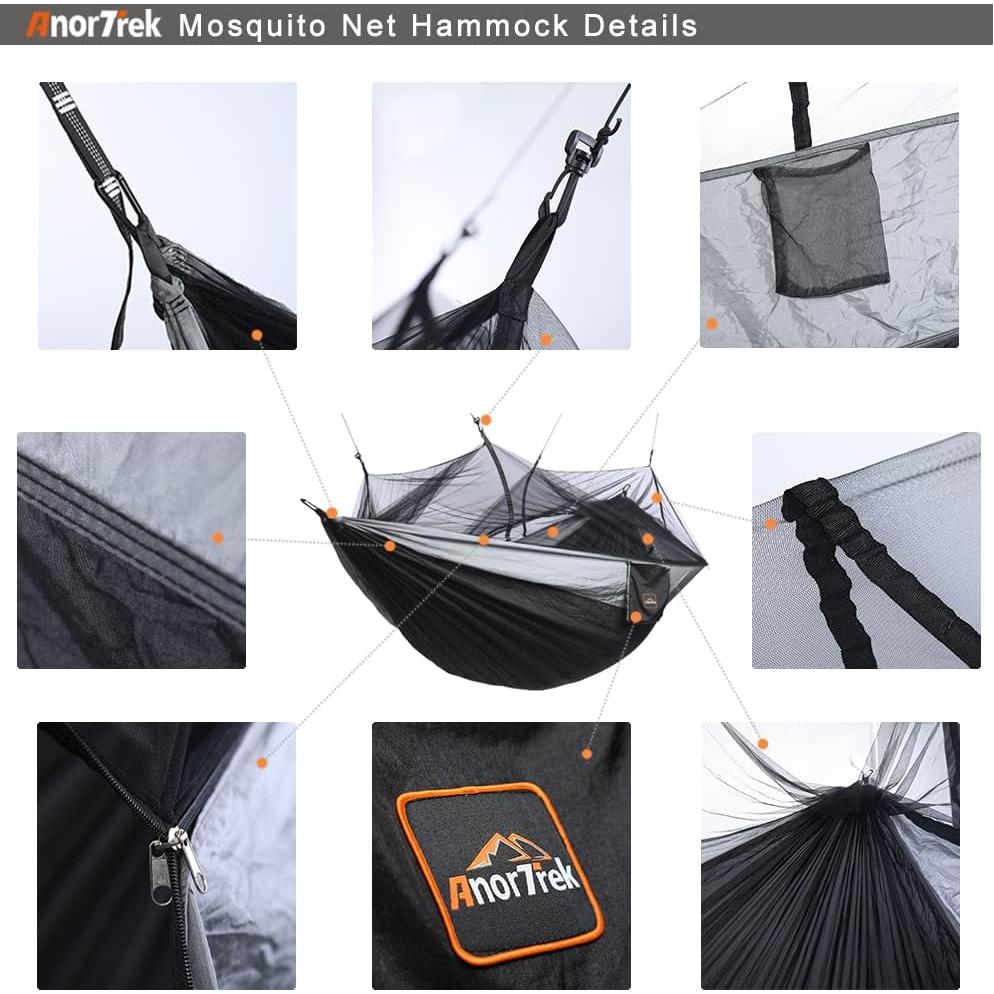 Hamaca de Camping AnorTrek ON-AT-010 con Red Antimosquitos