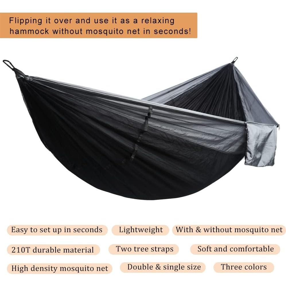 Hamaca de Camping AnorTrek ON-AT-010 con Red Antimosquitos