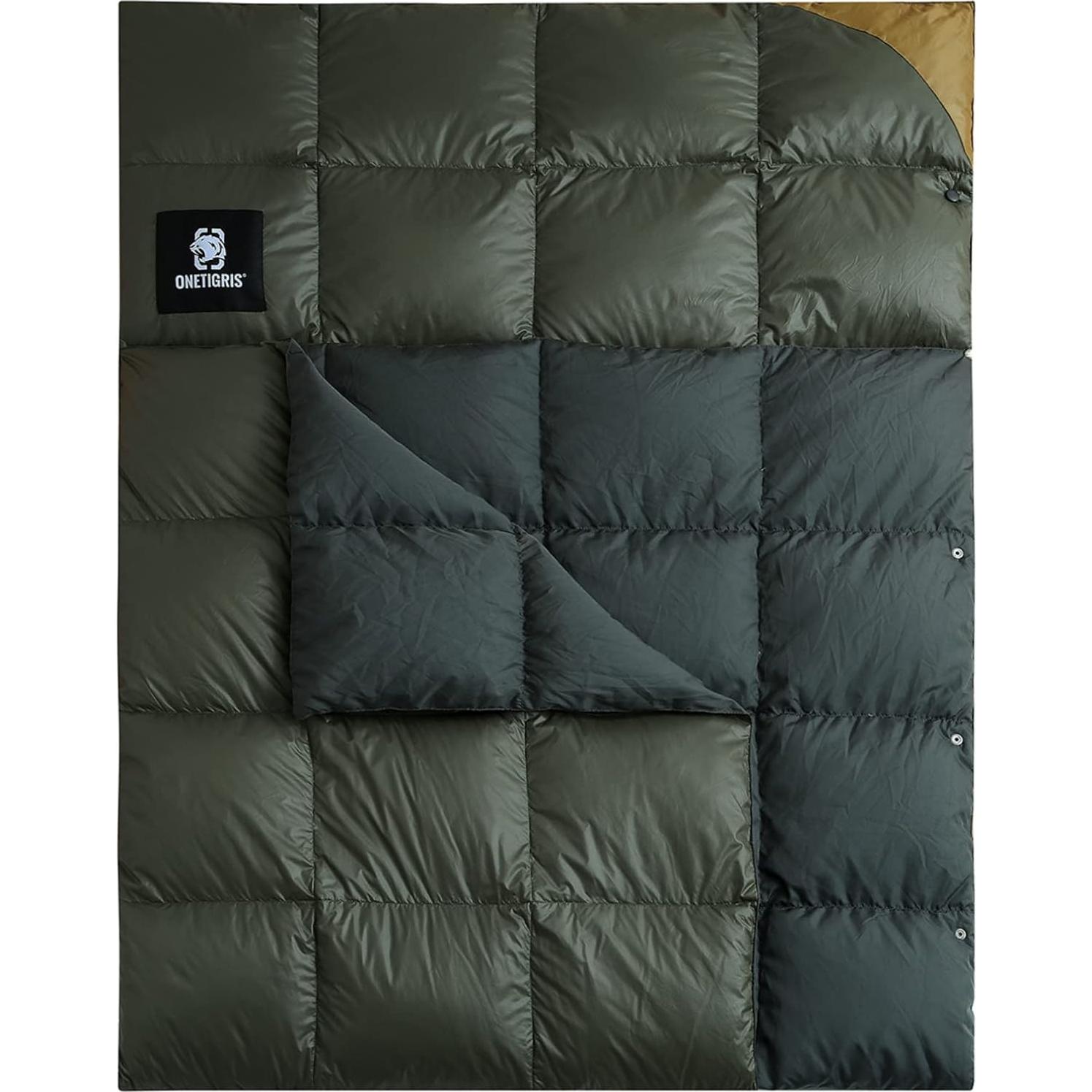 Manta de Camping OneTigris Down Verde Ranger 1 Persona 700g