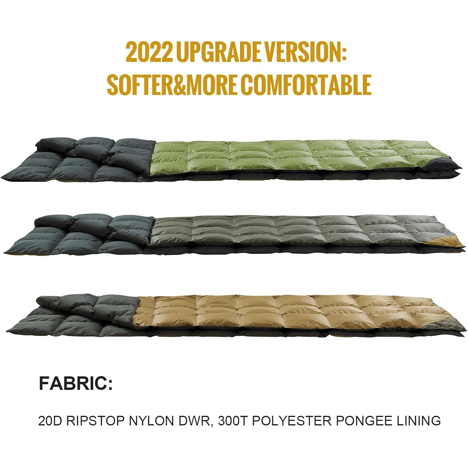 Manta de Camping OneTigris Down Verde Ranger 1 Persona 700g