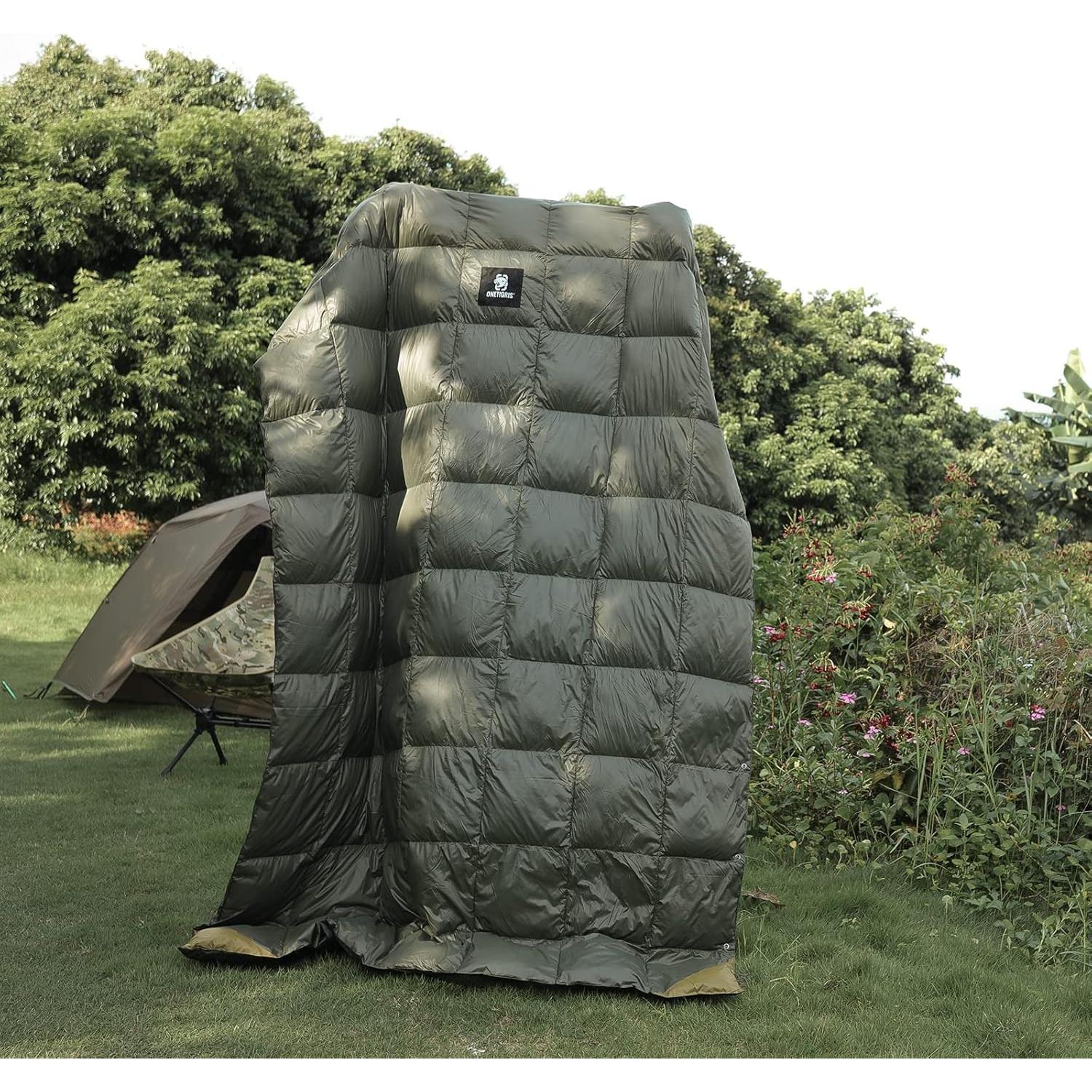 Manta de Camping OneTigris Down Verde Ranger 1 Persona 700g