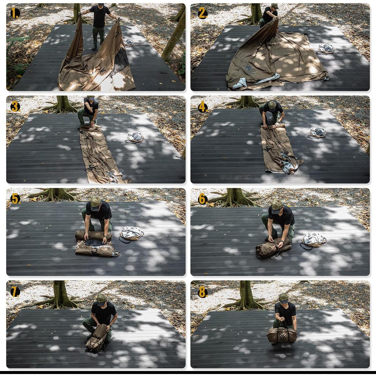 Tienda Caliente OneTigris COZSHACK para 4 Personas Impermeable