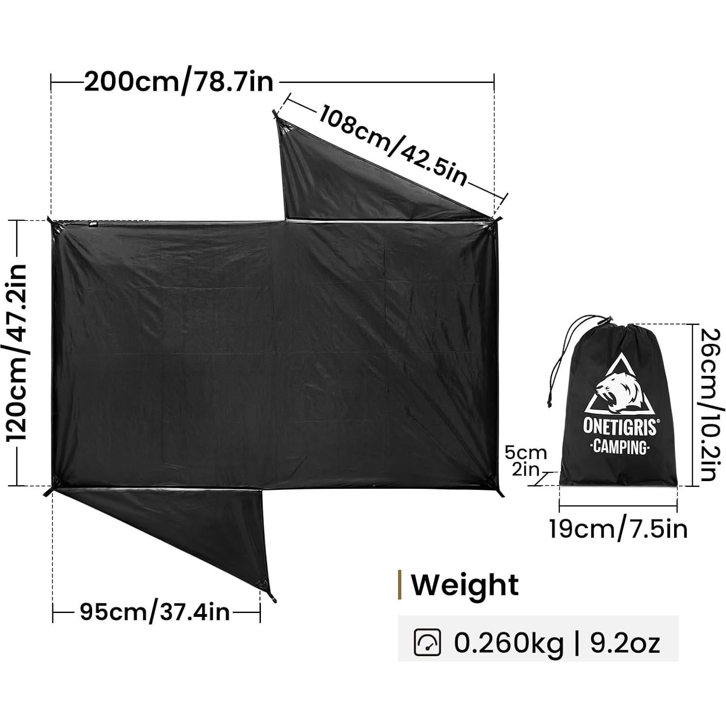 Huella de Tienda OneTigris Stella para 2 Personas Impermeable