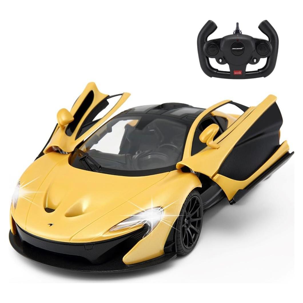 Coche a escala McLaren P1 1:14 Amarillo con luces y puertas