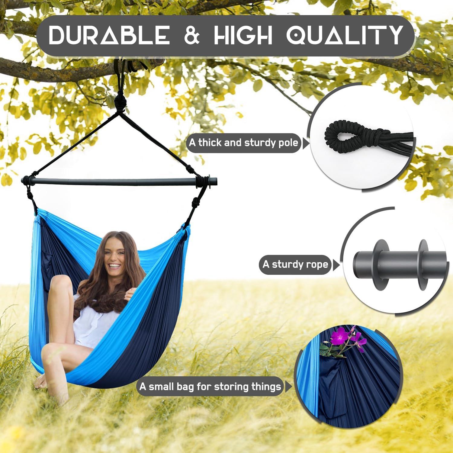 Silla Hamaca Colgante Konosnd Marino 500 Lbs Plegable 1.59 kg