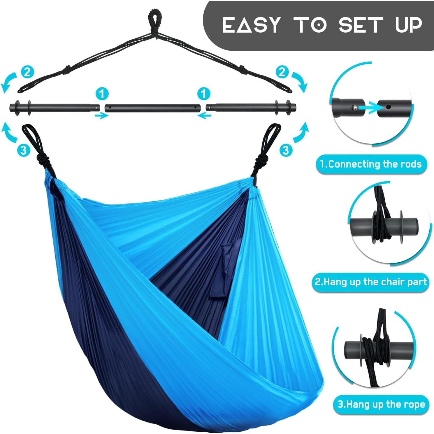 Silla Hamaca Colgante Konosnd Marino 500 Lbs Plegable 1.59 kg