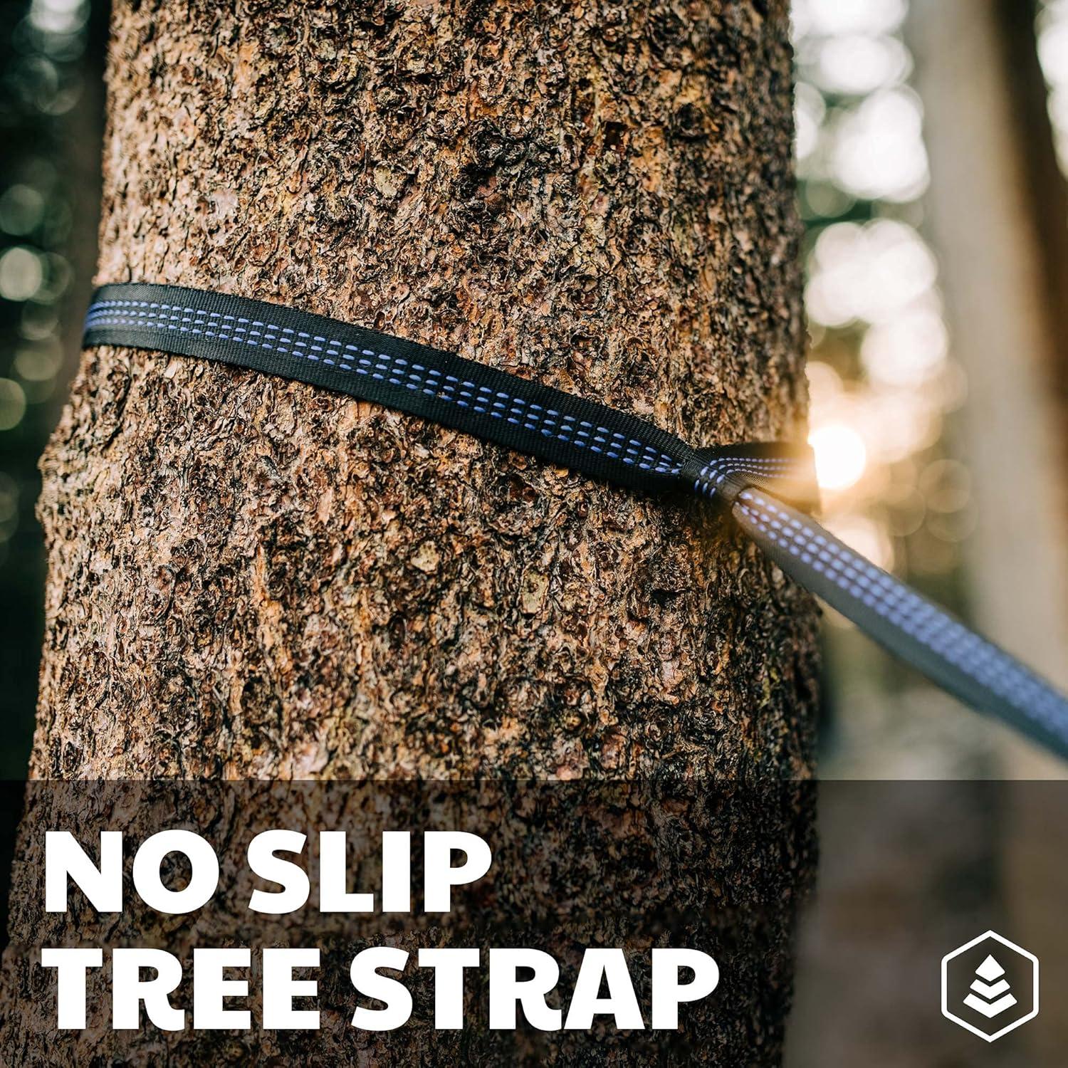 Hamaca Ligera y Portátil Evergreen Doble para Camping Rojo