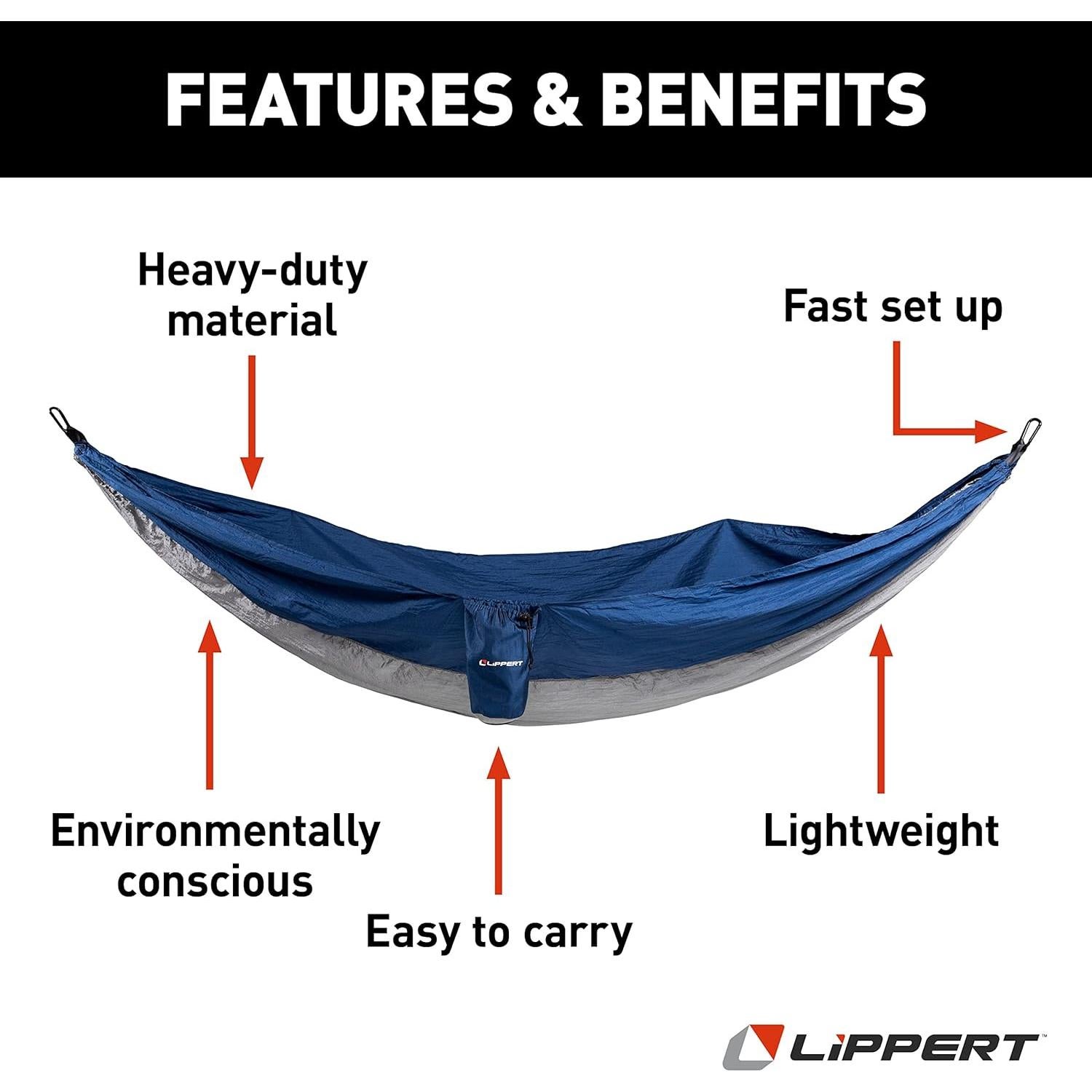 Hamaca de Camping Portátil Lippert Cloud Azul 0.6 kg