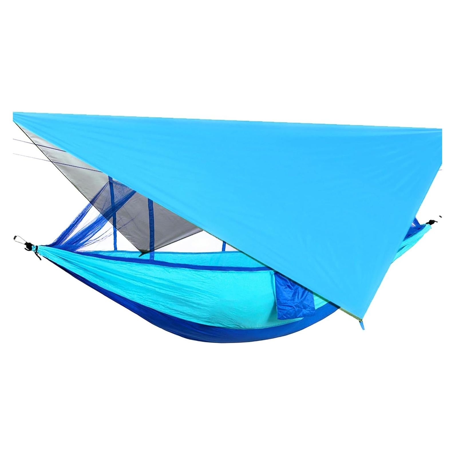 Hamaca de Camping Happy Camper Individual con Cubierta de Lluvia