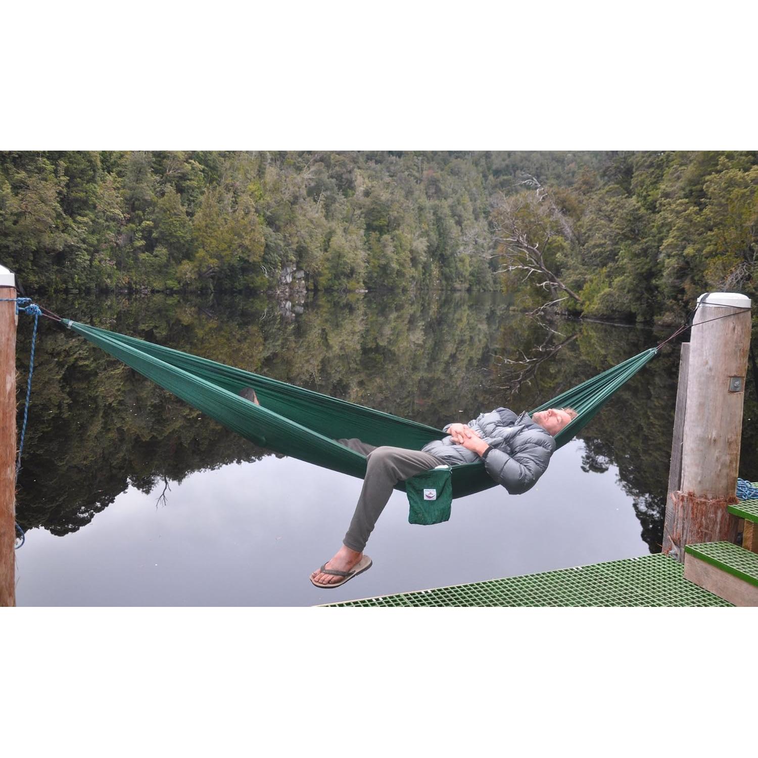 Hamaca Bliss Individual Verde - Camping 300x150 cm 160 kg