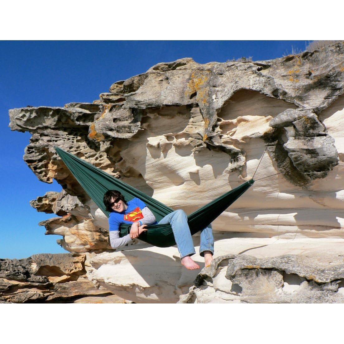 Hamaca Bliss Individual Verde - Camping 300x150 cm 160 kg