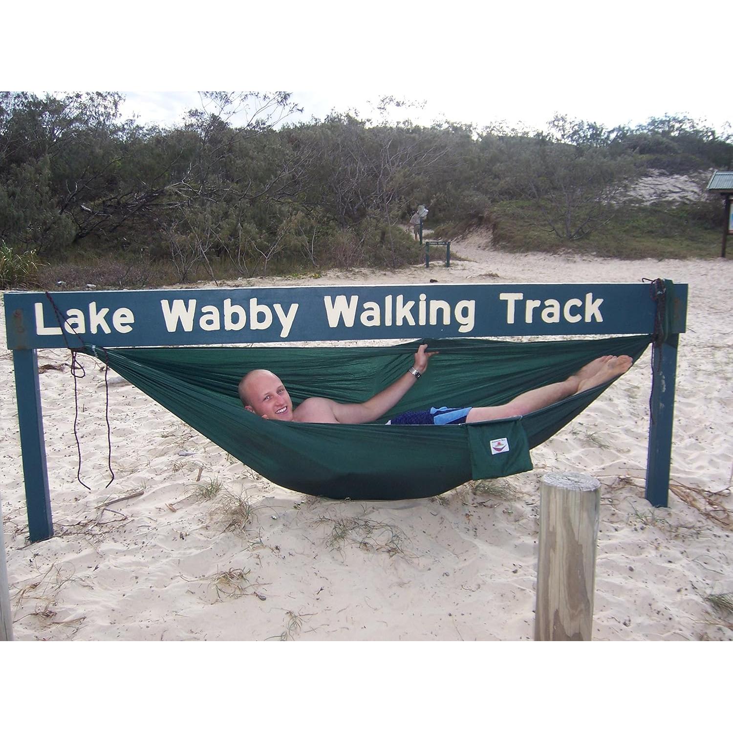 Hamaca Bliss Individual Verde - Camping 300x150 cm 160 kg