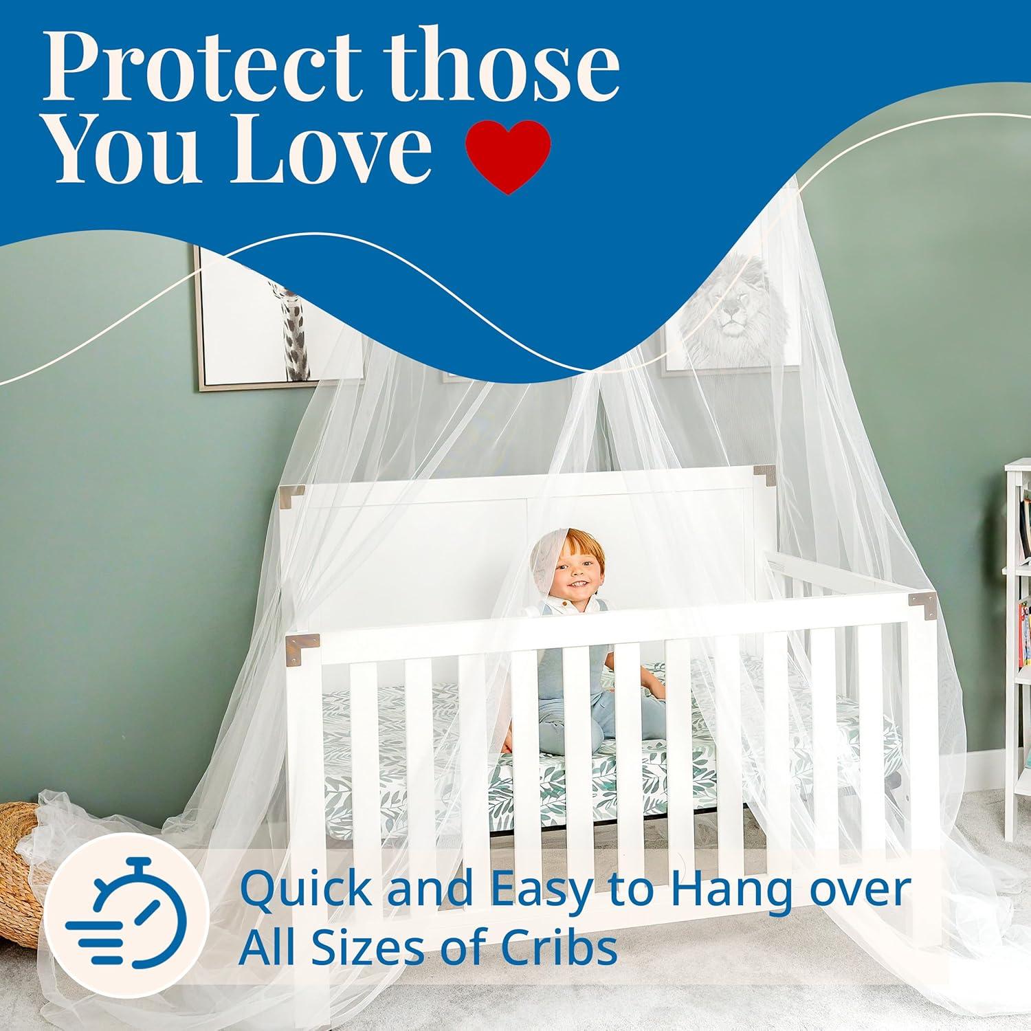 Red de Mosquito Extra Grande Tedderfield 2.6m para Cama