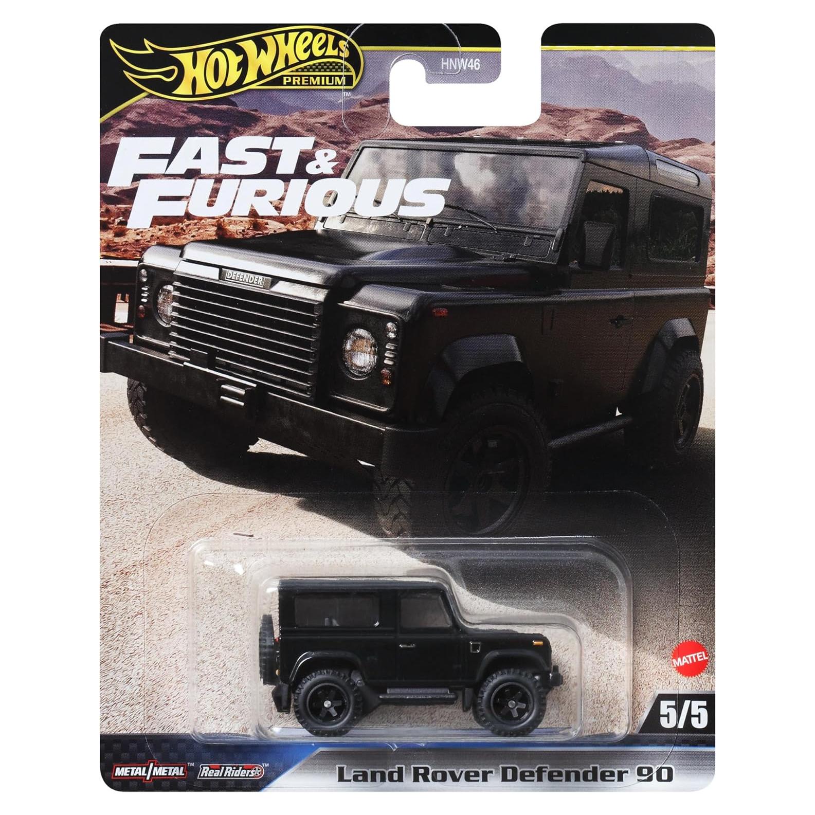 Auto Die Cast Hot Wheels Land Rover Defender 90 1:64 7 cm