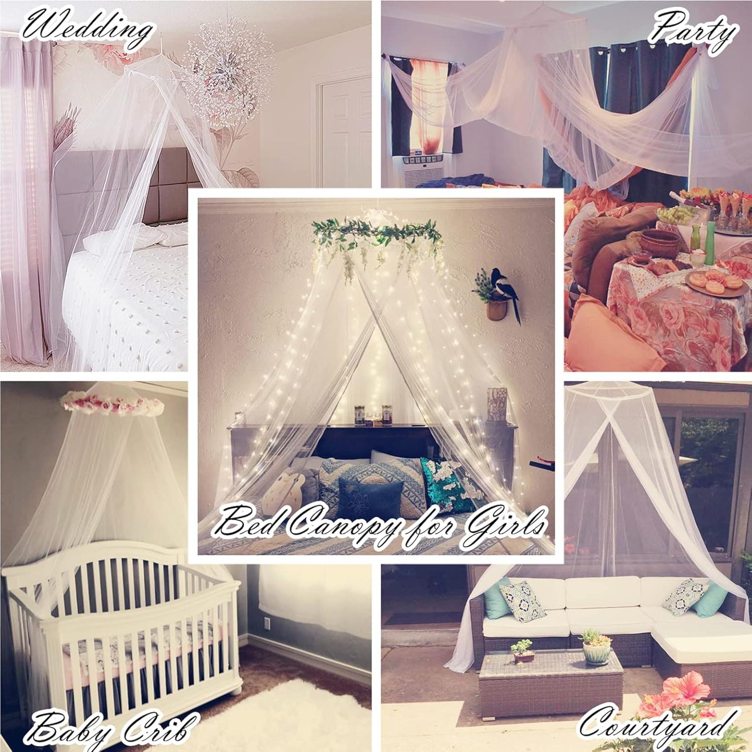 Mosquitera Colgante Aimilaly Azul para Cama Individual y Bebés