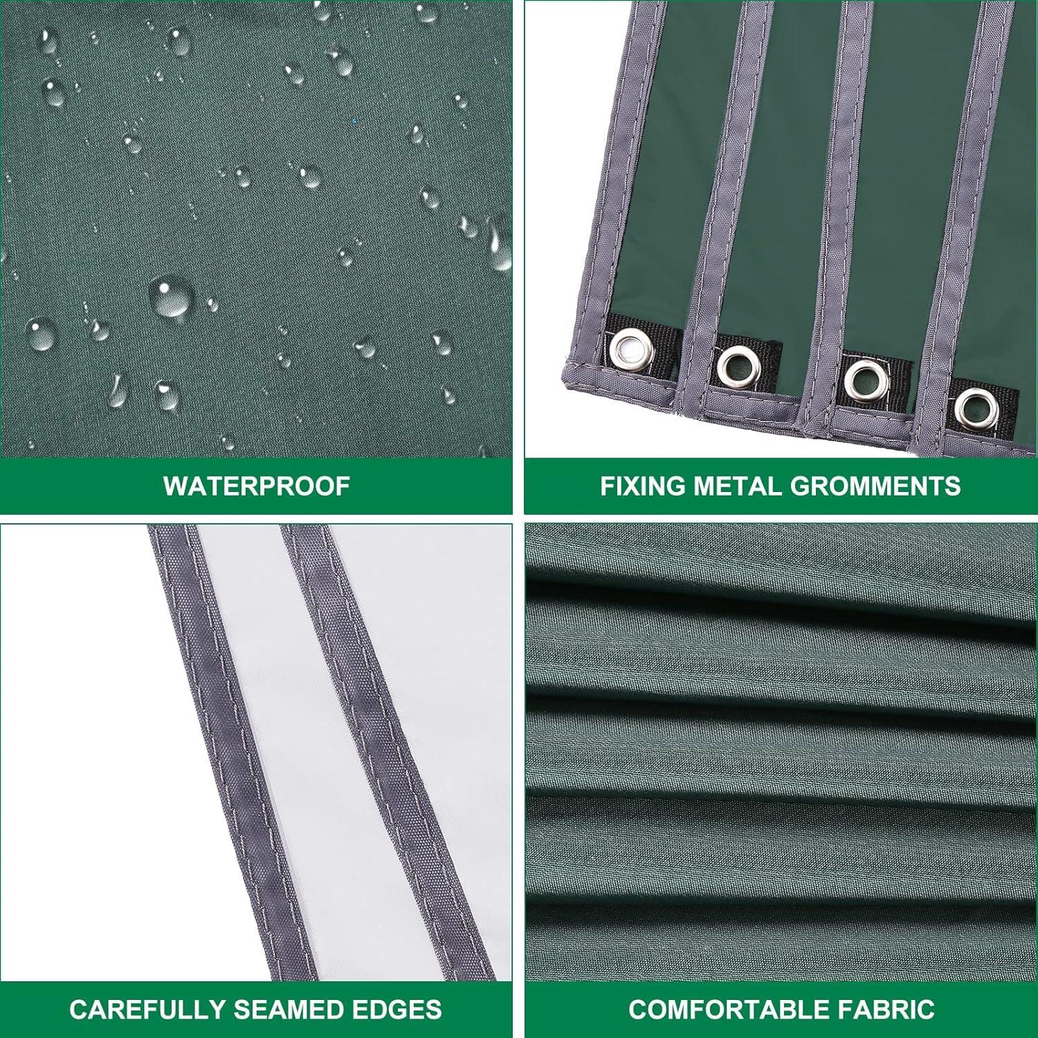 Lona de Camping WADEO 3.05x3.05m Impermeable y Ligera