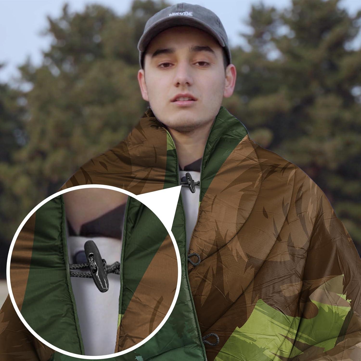 Manta de Camping KawaGebo Kamp Puffy 198x142cm Verde