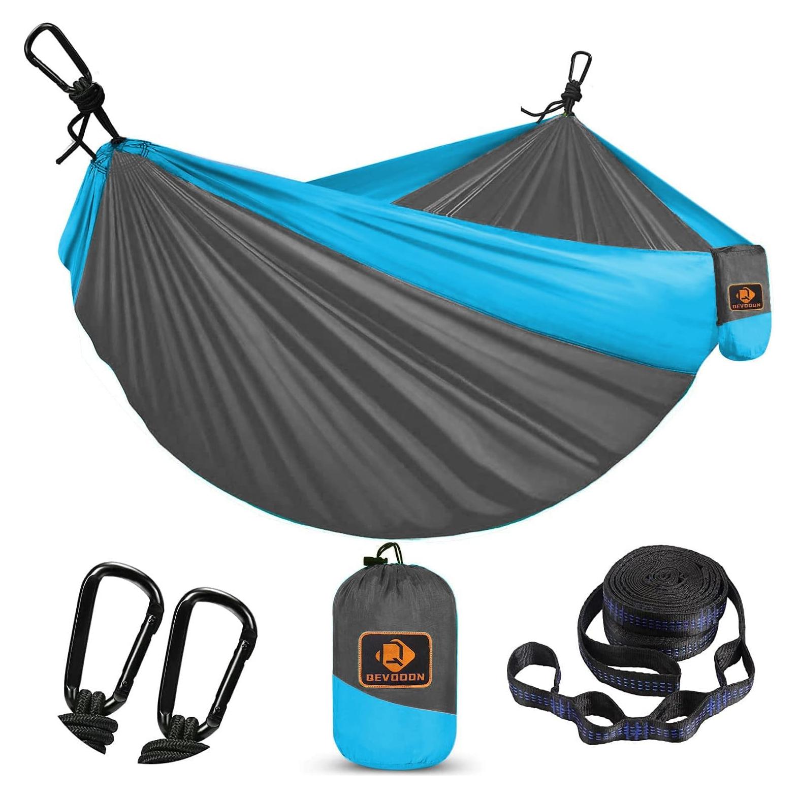 Hamaca Doble de Camping Qevooon 210T Nylon 299.37 kg