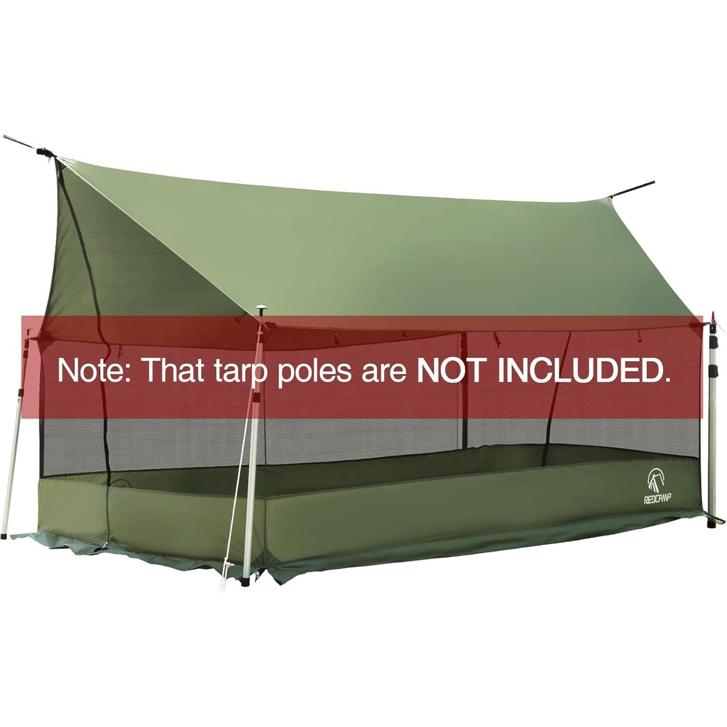 Tienda de Pantalla REDCAMP 3x2x1.9m para Camping y Jardín