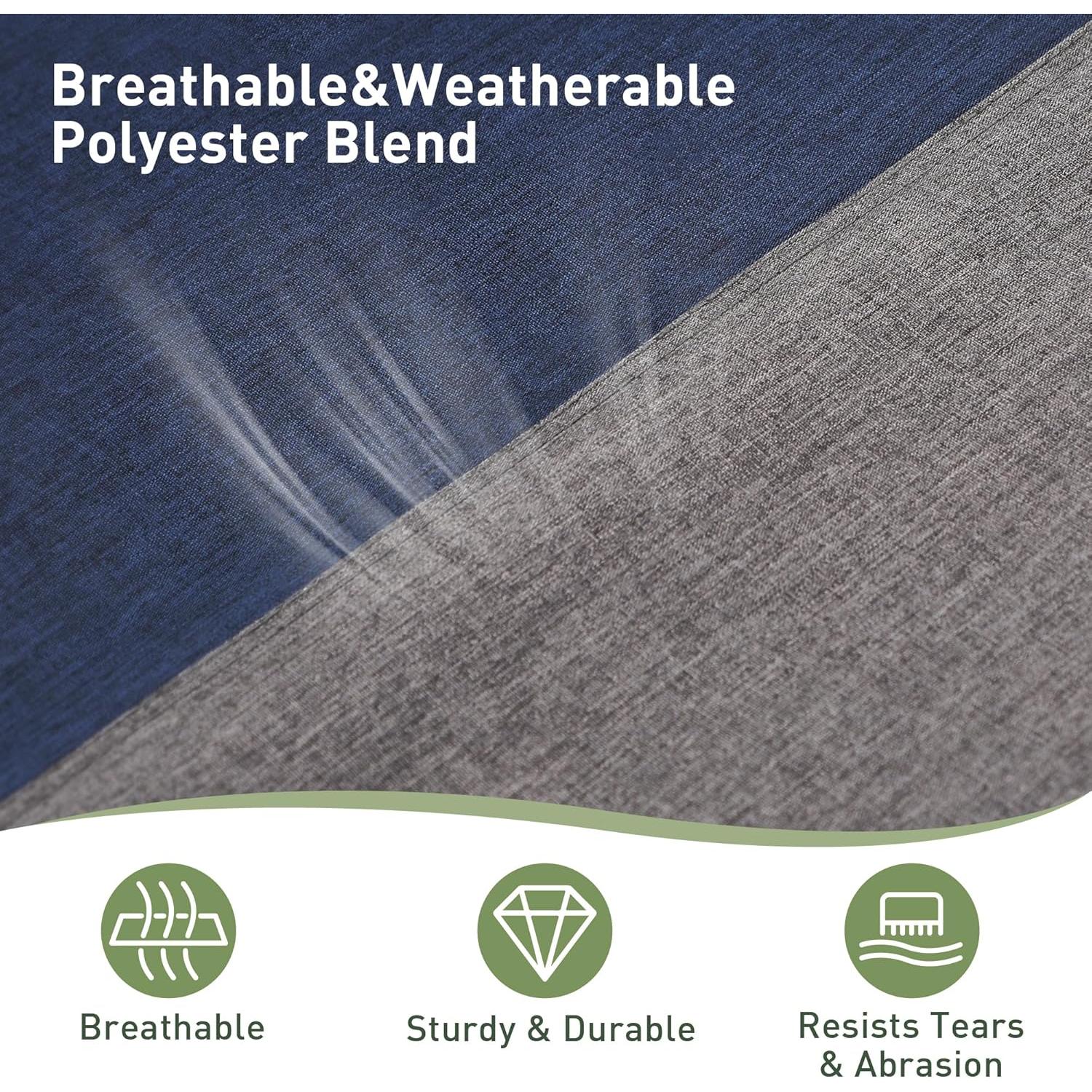 Portable Hammock Bed with Stand, Foldable Lounge Camping Bed for Patio, Backyard, Garden, Poolside, Beach, Lawn, Porch Include Pillow, Storage Net, Side Pocket with Cup Holder