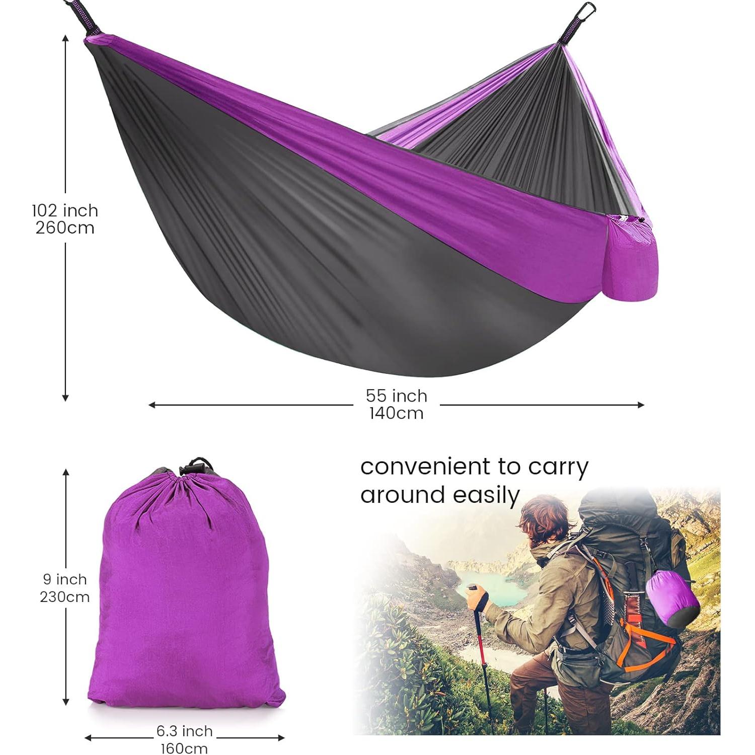 Hamaca de Camping MIFXIN con Red Mosquitos y Toldo Impermeable