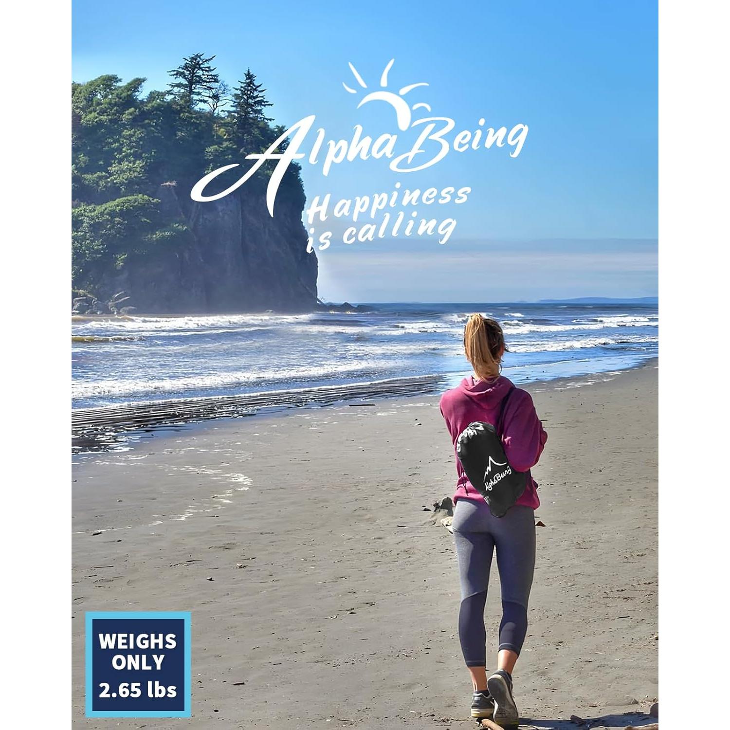 Sofá Inflable AlphaBeing X-Large Negro con Reposacabezas