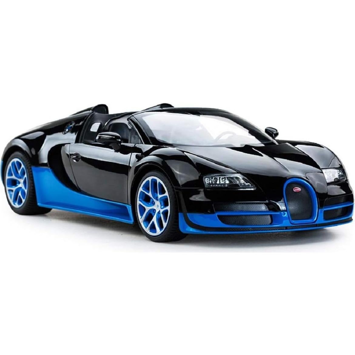 Radio Remote Control 1/14 Bugatti Veyron 16.4 Grand Sport Vitesse Licensed RC Model Car (Black/Blue)