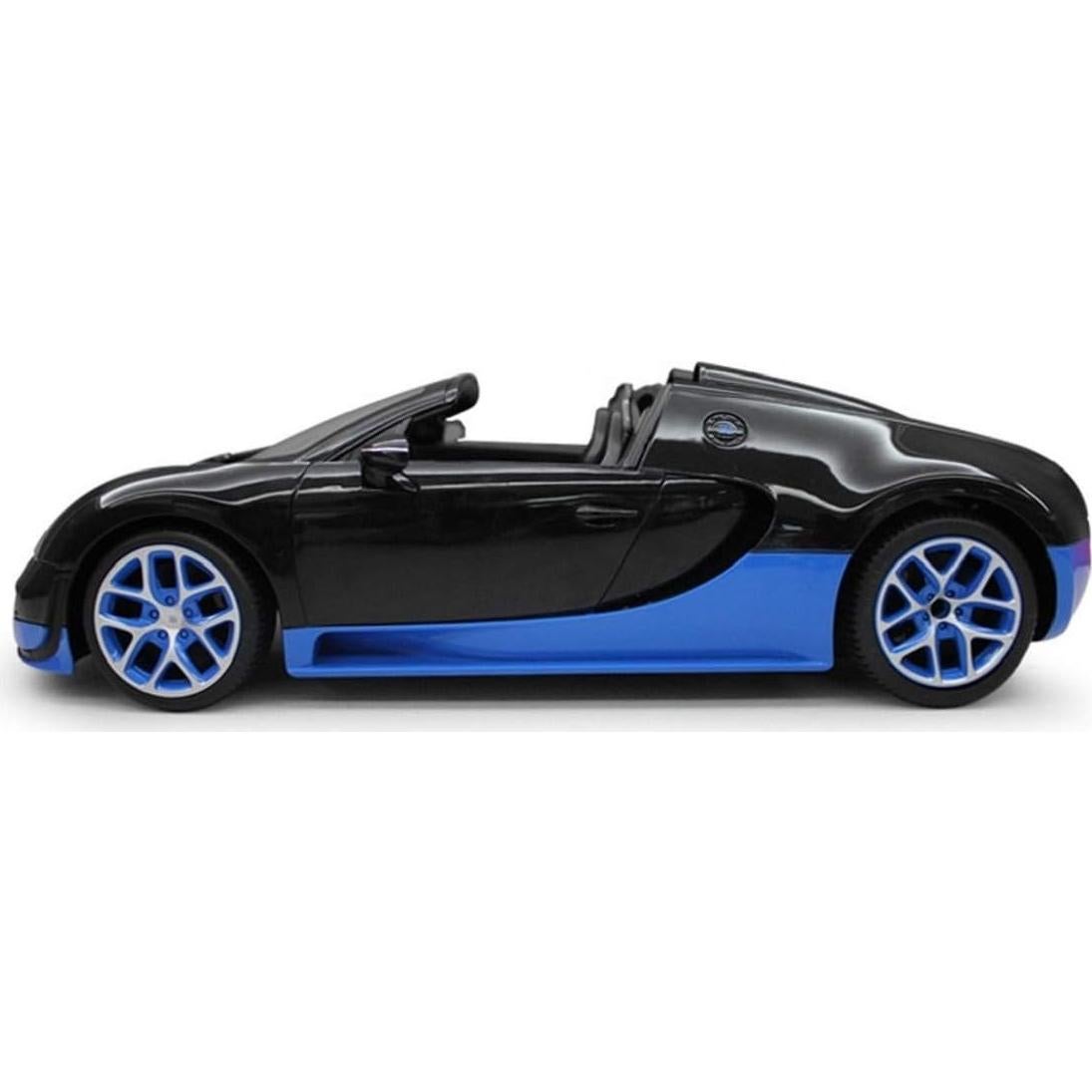Radio Remote Control 1/14 Bugatti Veyron 16.4 Grand Sport Vitesse Licensed RC Model Car (Black/Blue)