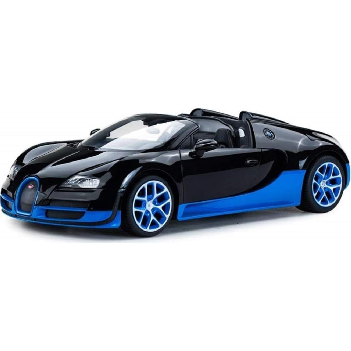 Radio Remote Control 1/14 Bugatti Veyron 16.4 Grand Sport Vitesse Licensed RC Model Car (Black/Blue)