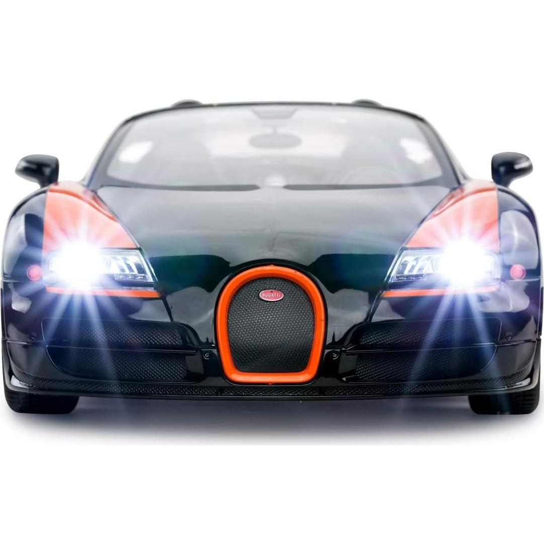 Radio Remote Control 1/14 Bugatti Veyron 16.4 Grand Sport Vitesse Licensed RC Model Car (Black/Blue)