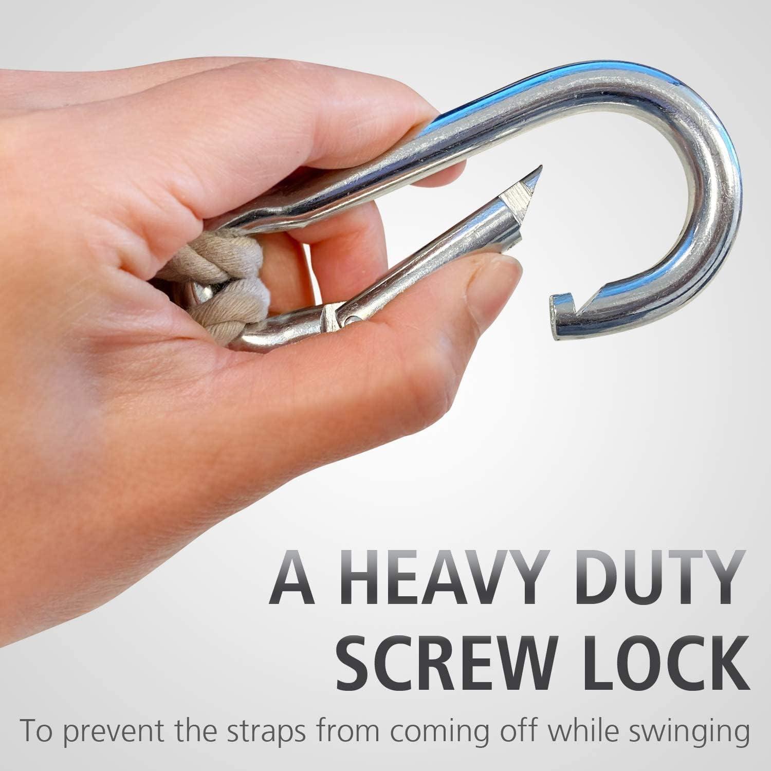 Cintas de Árbol para Hamaca INNO STAGE 5m - 2 Paquete con Ganchos