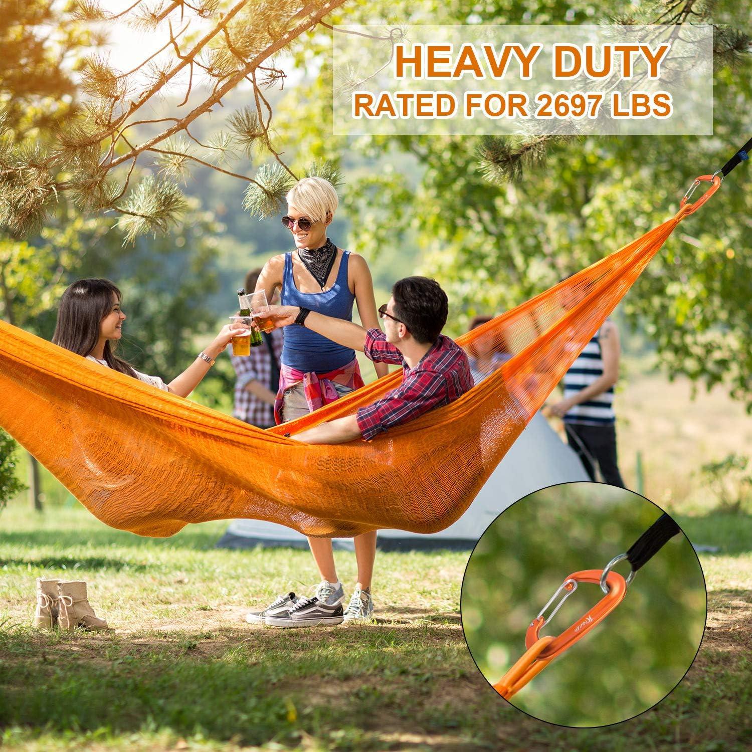 Carabineros de Alta Resistencia Favofit 12KN Naranja - Set de 4