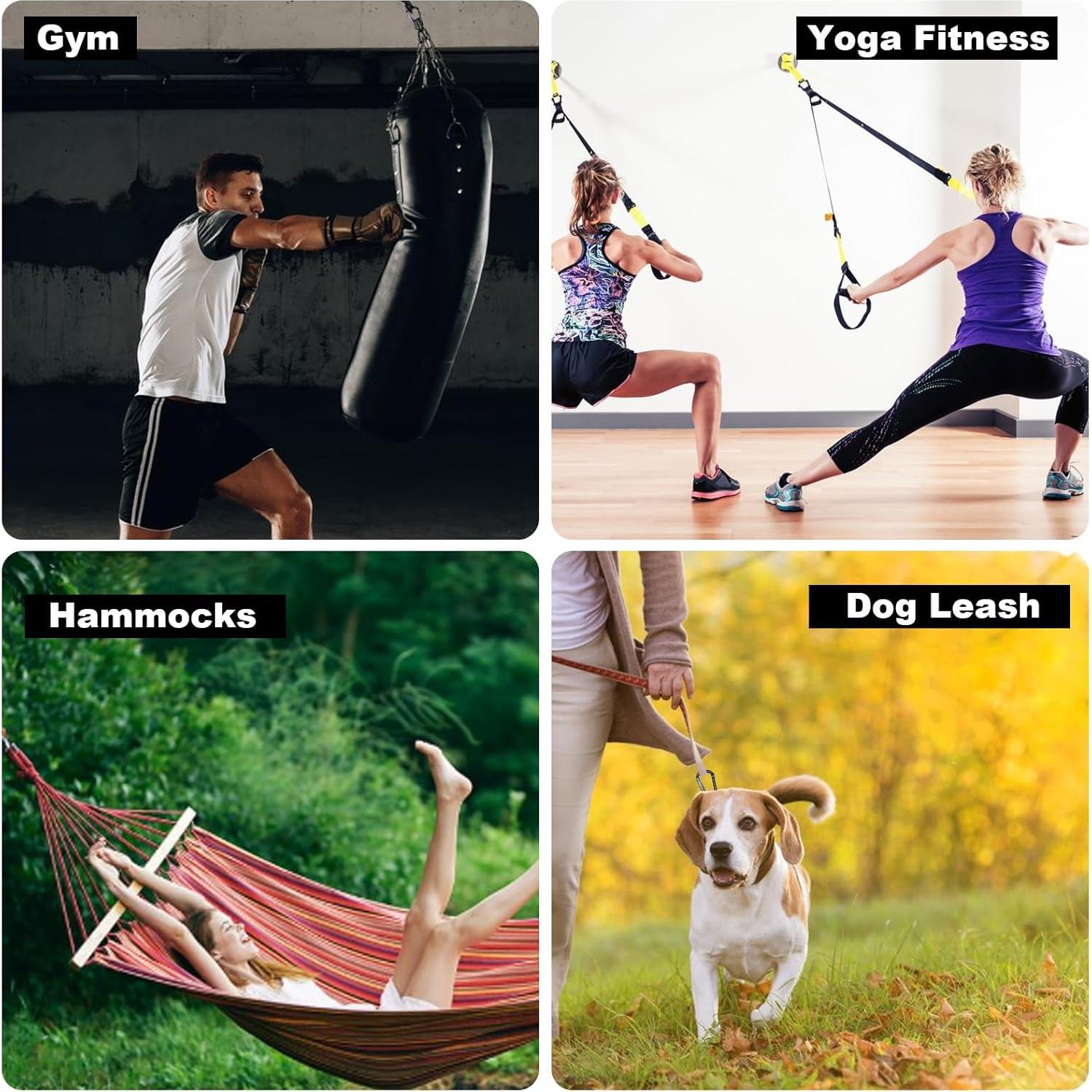 Clip de Carabiner Oupeng Sky 8 cm 388 kg Negro Multiusos