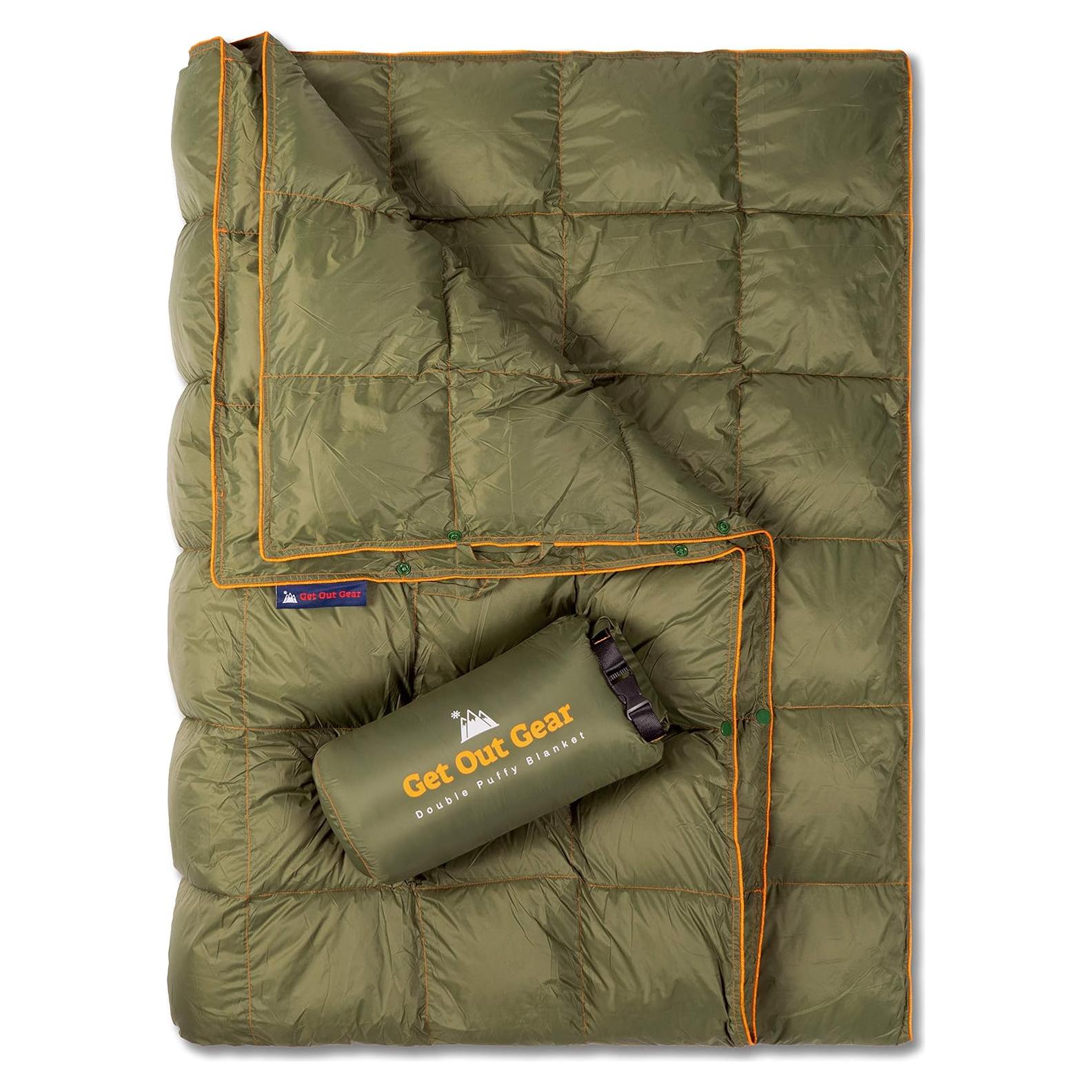 Manta Camping Doble Puffy Get Out Gear - 203x137 cm, Impermeable