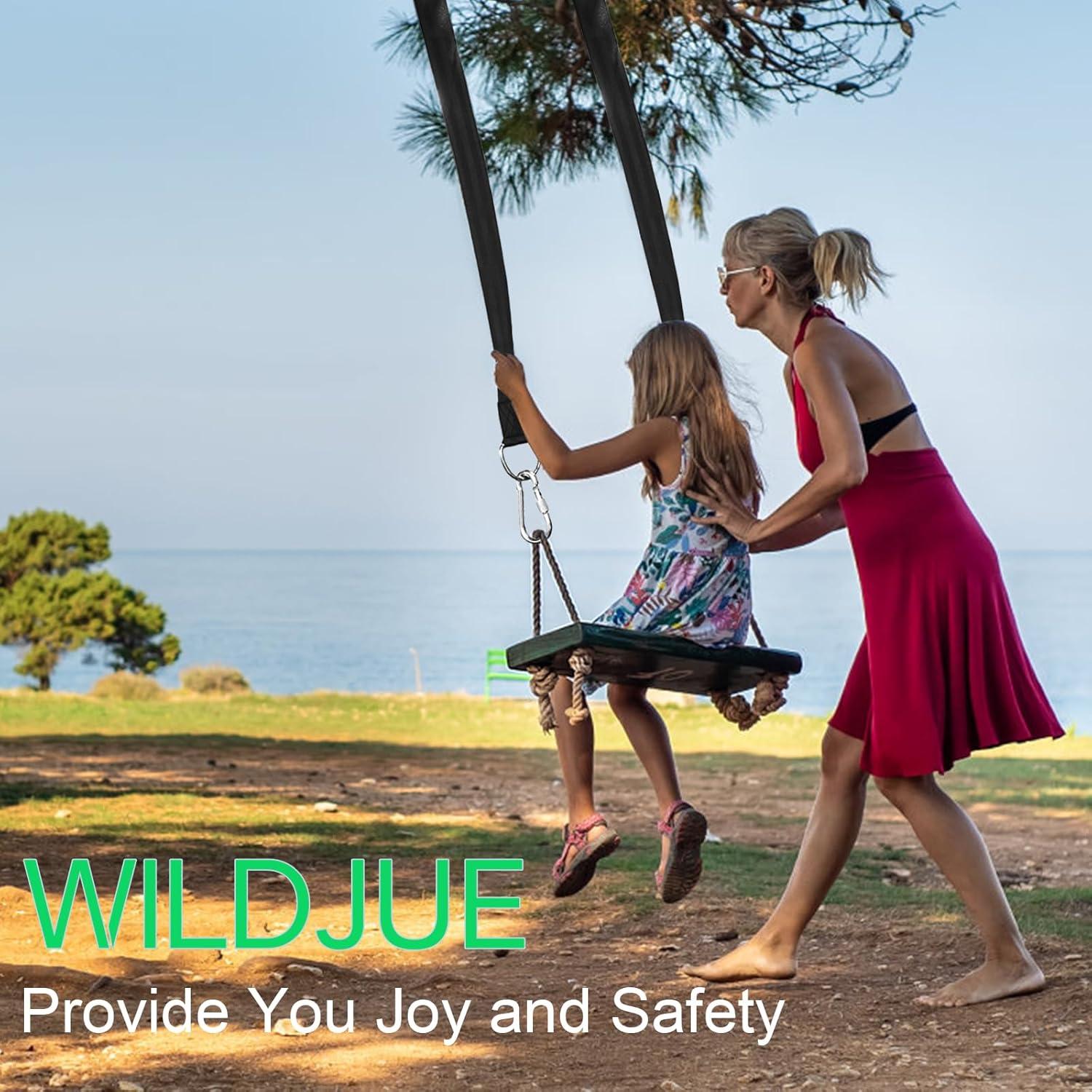 Kit de correas colgantes WILDJUE para columpios de árbol 1.52m