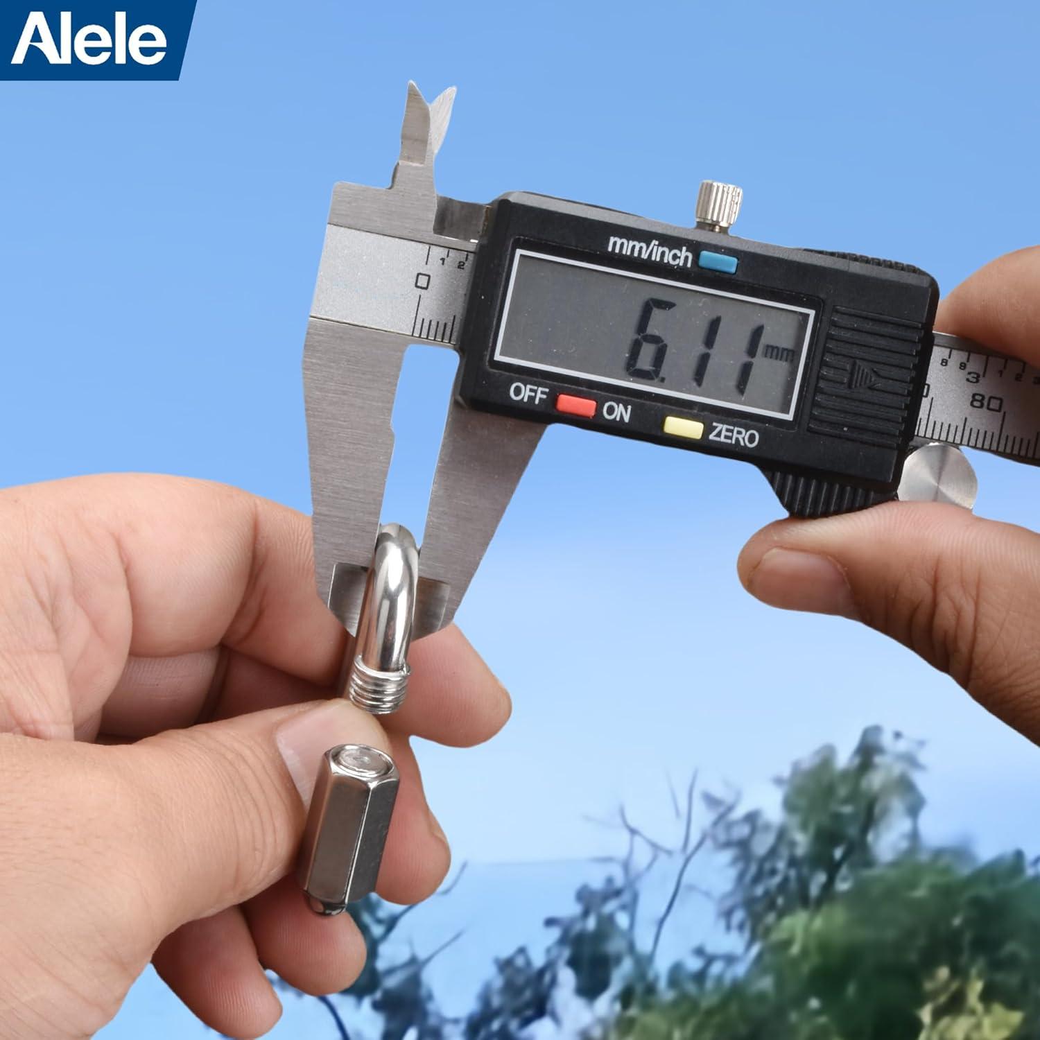 Conector de Cadena de Acero Inoxidable Alele M6 - 8 Paquetes