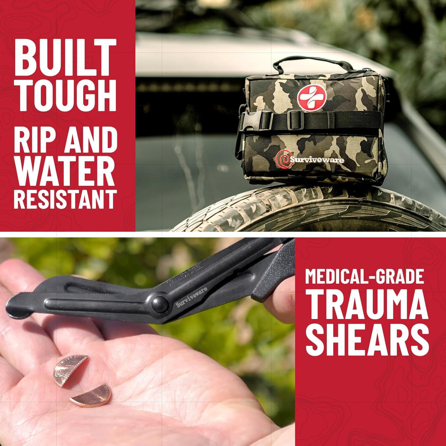 Kit de Primeros Auxilios Surviveware 119 Pcs Camo Resistente