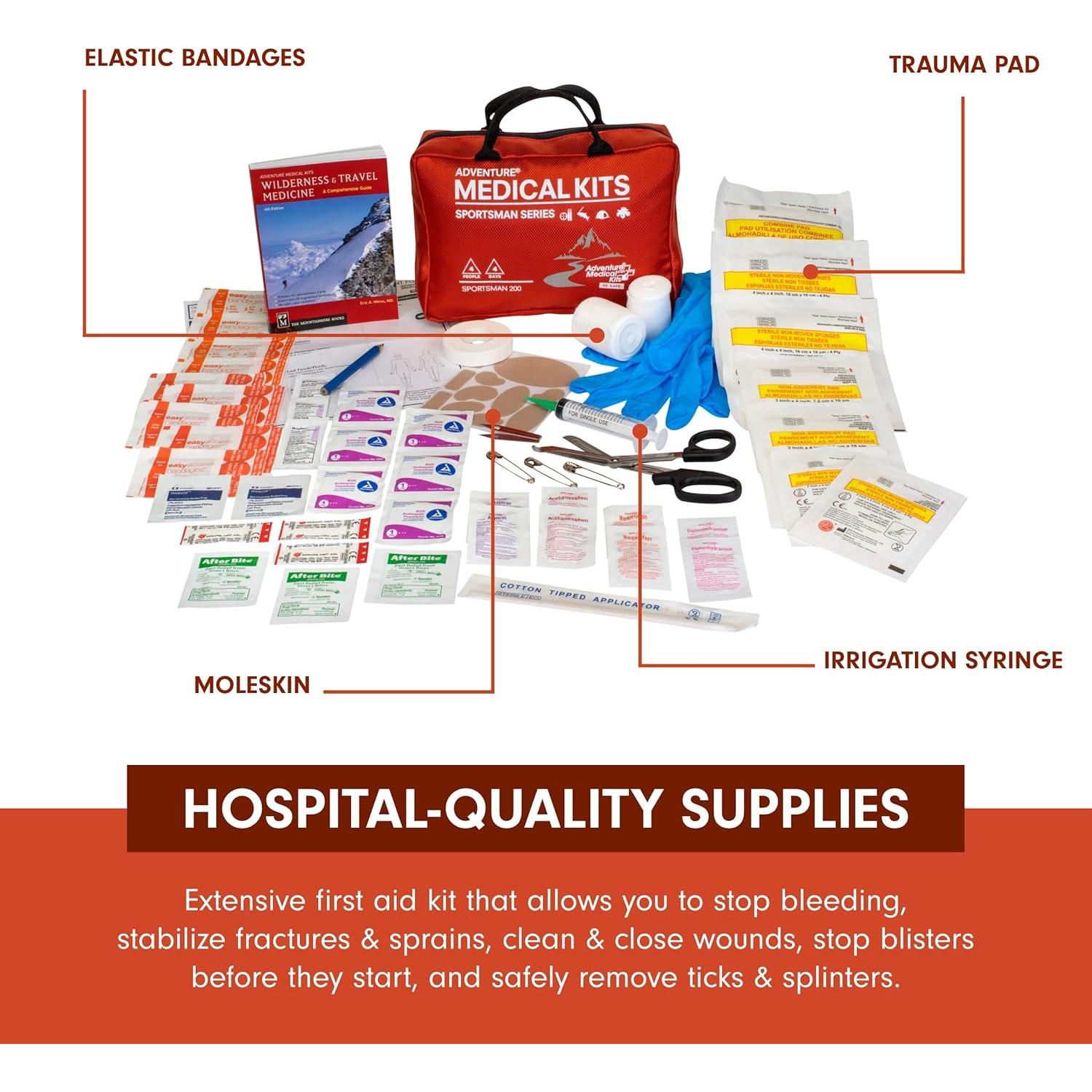 Kit de Primeros Auxilios Adventure Medical Kits Sportsman 200 - Para 4 Personas