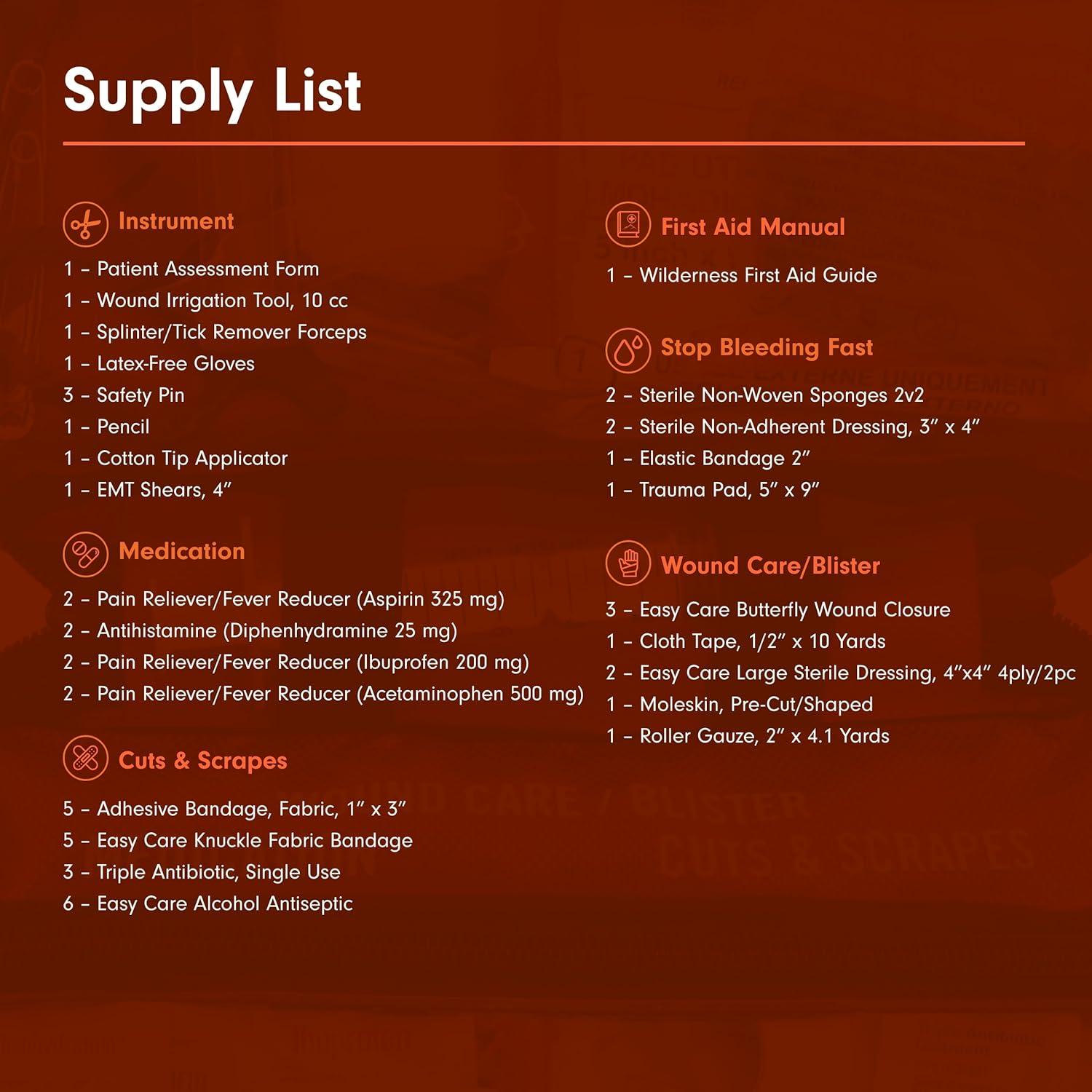 Kit de Primeros Auxilios Adventure Medical Kits Sportsman 200 - Para 4 Personas